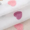 Gardin söt rosa hjärta voile för barn flickor sovrum tecknad broderad tyll vardagsrum fönsterpanelen rideau m057 230619