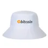 Wide Brim Hats Bucket Bitcoin Bob Men Women Cotton Outdoor Reversible Caps fisherman Hat Girl Boy Chapeau Panama bob 230620