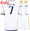 2023 Bellingham Finals Soccer Jerseys 23 24 Maillot de football Camavinga Alaba Modric Valverde Quatrième Camiseta Hommes Uniformes Real Madrid Costume pour enfants avec chaussettes