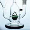 Heiße Recycler-Bong-Öl-Rig-Glas-Shisha mit 1-Perc-Kromedome-Drehwassersäule und 14-mm-Anschluss GB-320