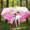 Tält och skyddsrum fonoun camping hängmatta med myggnätstält nylon för 2 personer andningsbara 260x140cm ultraljus fnt663 230619