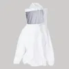 メンズTシャツ保護養蜂ジャケットベールスモック装備蜂のスリーブスーツを保持する男性女性再利用可能なフード付きカバーオール230619