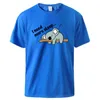 T-shirts pour hommes t-shirts j'ai besoin de plus de sommeil impression de koala paresseux t-shirts pour hommes t-shirt en coton de remise en forme hauts esthétiques de base mode décontractée à manches courtes