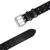 COOLKE Ceinture en cuir à double griffes pour homme