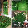 Decorative Flowers Artificial Plants Green Grass Wall Panel Persian Leaf Lawn Indoor Outdoor Home Garden Balcony Decoration Hedge Screen