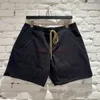 デザイナーショートファッションカジュアルカジュアルビーチショーツK8007 Rhude Summer Letter Embroidery Black Mens Womens Sports Loose Drawstring Joggers S