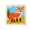 Hurtownia 9 kawałków drewnianej układanki dziecięcej zabawki Puzzle Early Childhood Education Puzzle Cartoon Animal Vehicle Mosteic Board