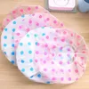 Clear Disposable Plastic Shower Caps Large Elastic Thick Bath Beanie Women Spa Bathing Accessory Fast Shipping F3261 Neklm