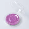 New Model False Eyelashes Packing Box Transparent Round Eyelashes Container with Silver Card Empty Package Case F531 Eilkj