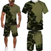 Agasalhos Masculinos Summer Camouflage TeesShortsFatos Masculinos T-Shirt Shorts Agasalho Estilo Esporte Acampamento Ao Ar Livre Caça Roupas Masculinas Casuais 230619