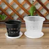 Planters Pots Pot Bening Kontrol Meshpot untuk Tanaman Anggrek Rumah dengan Lubang Udara Pot Bunga Plastik