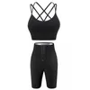 Femmes Shapers Sauna Shaper Pantalon Ensemble avec Soutien-Gorge De Sport Corps Sueur Effet Minceur Fitness Shapewear Leggings Workout Gym Shorts 230620