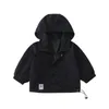 Passende Familienoutfits für Eltern und Kinder, Unisex-Kleidungsset, Baby-Jacke, modisch, für Papa und Sohn, Herbst, schwarze Hoodies 230619