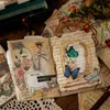 Notes 100pcslot Memo Pad Material Paper Vintage Flower Garden Junk Journal Scrapbooking Card Junk Journal Background Paper Notepad 230620