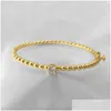 Manchette De Mode En Acier Inoxydable Perles Bracelet Ouvert Bracelets Pour Femmes Hommes Bracelet Couple Amant Bijoux Cadeaux Drop Delivery Dh4Eq