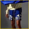 Designer Short Fashion Vêtements décontractés Shorts de plage Rhude 2xs New American Letter Panel Shorts Summer Drawstring Sweatpants High Street Capris Trend Joggers Sport