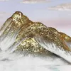 EverShine Oil Painting Handmade Scenery Hand-painted Mountain Decorative Mural Gold Foil Wall Hanging Picture Home Decoration L230620