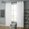 Gardin Modern White Blackout Gardiner för vardagsrumsgards Windows Balcony Doorway Hall Drape Elegant Long Tende Cortinas 230619