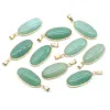 Pedras Preciosas Soltas Pingentes de Pedra Natural Forma de Gota de Água Misturada Ágata Olho de Tigre Chakra Pedras de Cura Encantos Para Fazer Jóias Necklac Dhskg