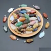 Lösa ädelstenar naturliga läkande stenkista form blandad färg chakra semiprecious ädelsten charms för smycken tillverkning droppe dhynn
