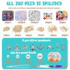 Acrílico plástico Lucite 7200 pçs/caixa 6mm contas de pulseira de argila para kit de fabricação de joias contas planas redondas de argila de polímero Heishi contas DIY acessórios feitos à mão 230619