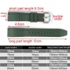 Oglądaj pasy Wysokiej jakości Fluororubber Watch Pasek 18 mm 19 mm 20 mm 21 mm 22 mm 24 mm sportowy czarny zielony z szybkim wydaniem 230620