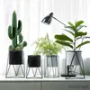 Planters Pots Creative Metal Geometric Flowerpot Flower Basket Container Home Balcony Decoration R230620