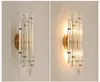 Lampade da parete Fancy Luxury Crystal Glass Light Comodino Industrial Decor Steam Punk Wandlamp Bagno