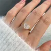 gouden designer ring voor vrouw wo diamant luxe 925 sterling zilveren zirkonia ovaal vierkant hart liefde trouwbelofte damesverlovingsringen sieraden maat 5-9 geschenkdoos