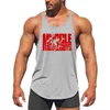 Men's Tank Tops Brand Clothing Bodybuilding Gym Mens Back Tank Top Vest Muscle Fashion Sleeveless Stringer Singlets Fitness Workout Sports Shirt 230620