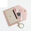 Card Holders Fashion Thin Leather Wallet Business Holder Short Purse ID Candy Color Bank Multi Slot Case
