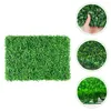 Decorative Flowers Artificial Green Plants Grass Turf Faux Indoor Boxwood Wall Lawns Backdrop Plastic Fake Garden