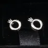 Nouvelles femmes couronne ronde boucle d'oreille femme mode offre spéciale Boutique marque cercle boucles d'oreilles or Rose argent blanc mariage bijoux cadeau