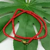 Цепи красивые 2х4 мм красный нефритовый фасфель Rondelle Beads Ожерелье 18 -дюймовое женское ювелирное подарки для моды 2023
