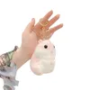 Moda carino mini cartone animato portatile criceto bambola di peluche ciondolo portachiavi topo portachiavi giocattolo borsa da scuola accessori 10 cm