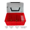 Fishing Accessories Box Thickened Plastic 52 Compartments Hard Bait Minnow Shrimp Storage Tackle Boxes Case 230619