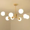 Lampadari Lampada a sospensione moderna Lampadina E27 Paralume in vetro Sala da pranzo Camera da letto Soffitto decorativo