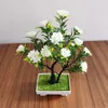 Decorative Flowers Simulated Plant Bonsai Artificial Flower Rose Indoor Home Furnishing Desktop Decoration Facai Tree Ornaments