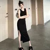 Fashion Women Casual Dresses O Neck Sexy Sleeveless New Clothing Female Bodycon embroidery Slim Dress Party Beach Wear Clothes For Woman