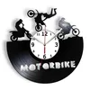 Horloges murales Motocross Brap Record Horloge Moto Sport Home Decor Moto Riders Hors Route Dirt Bike Montre Cadeau