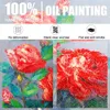 EverShine 100% dipinto a mano pittura a olio paesaggio fiore di alta qualità fatto a mano su tela murale reale dipinto a mano decorazione della casa L230620