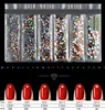 SS4-SS16 Mix Sizes Crystal Glass Nail Art Strass 35 cores Cristais 3D Strass Charms Nails Stones Acessórios