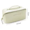 Kosmetiktaschen für Frauen, elegante PU-Leder-Make-up-Tasche, Reise-Toilettenartikel-Organizer, Aufbewahrung, Hangbag, koreanische Carryon-Make-up-Tasche 230620