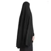 民族衣類イスラム教徒の女性祈りの祈り衣服ラマダンアラブ中東イードフルカバーヒジャーブM-XLイスラム大型ジルバブフード付きロングスカーフ