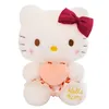 Wholesale Cute cat love flower skirt sitting bow plush toys Sofa Throw pillows birthday gifts room decor