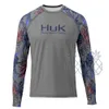 Andere Sportartikel HUK Angelbekleidung Herren Sommer Tops Wear Angelbekleidung Shirt Print Jersey Camisa De Pesca Angeljacke Langarm UV-Shirt 230619