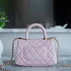 حقيبة مصممة جديدة Coco Womens Handbag 10a أعلى جودة الأزياء حمل سيدة الكتف الكتف الحقيقي حقائب سلسلة رفرف الجلود