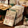 Note 100pcslot Memo Pad Materiale Carta Vintage Flower Garden Junk Journal Scrapbooking Card Junk Journal Sfondo Carta Notepad 230620