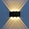 Lampada da parete a LED su e giù Lampada da parete per interni in alluminio IP68 impermeabile per camera da letto Soggiorno Corridoio Illuminazione per esterni per interni