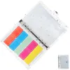 Emballage cadeau Classeur de budget Organisateur de trésorerie Enveloppe en plastique Cahier portable Économie d'argent Portefeuille zippé Enveloppes de budgétisation Accessoires